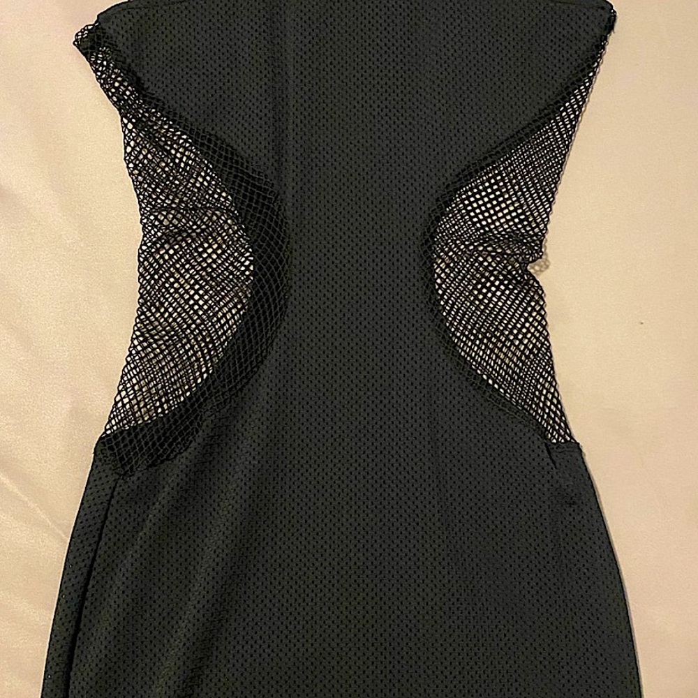 NEW Lovers + Friends Black Fishnet Dress - Picture 2 of 8